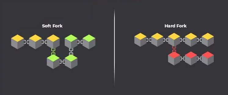 Какво е разклонен токен? hard fork и soft fork