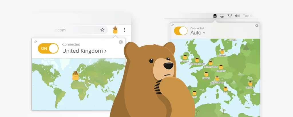 TunnelBear е друга VPN услуга
