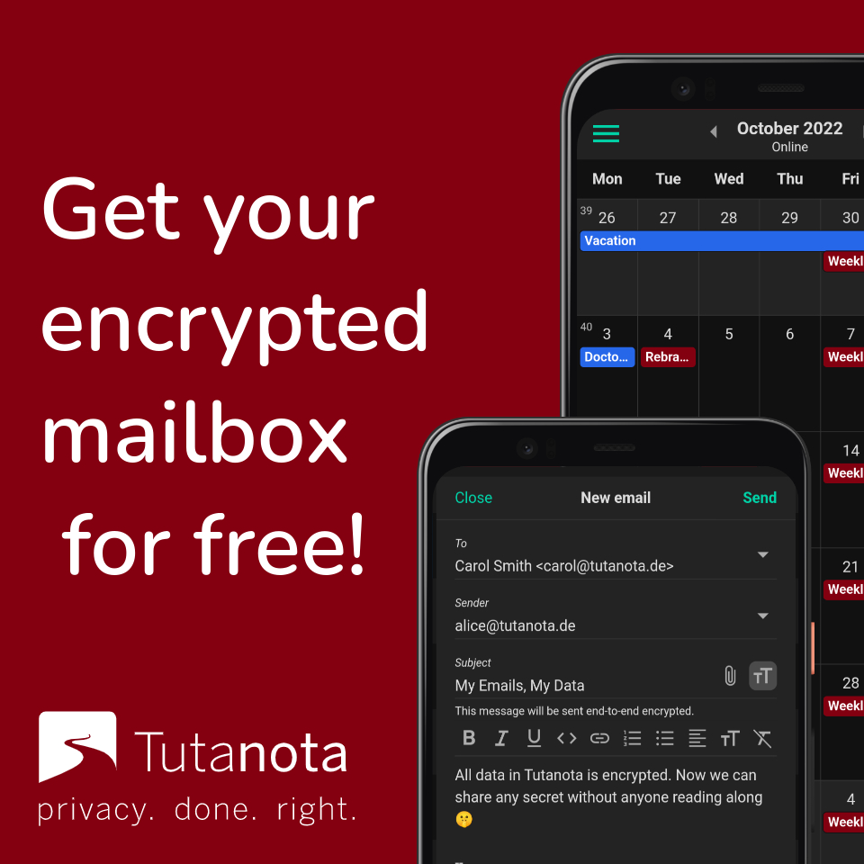 Анонимен ли е имейлът на Tutanota?

