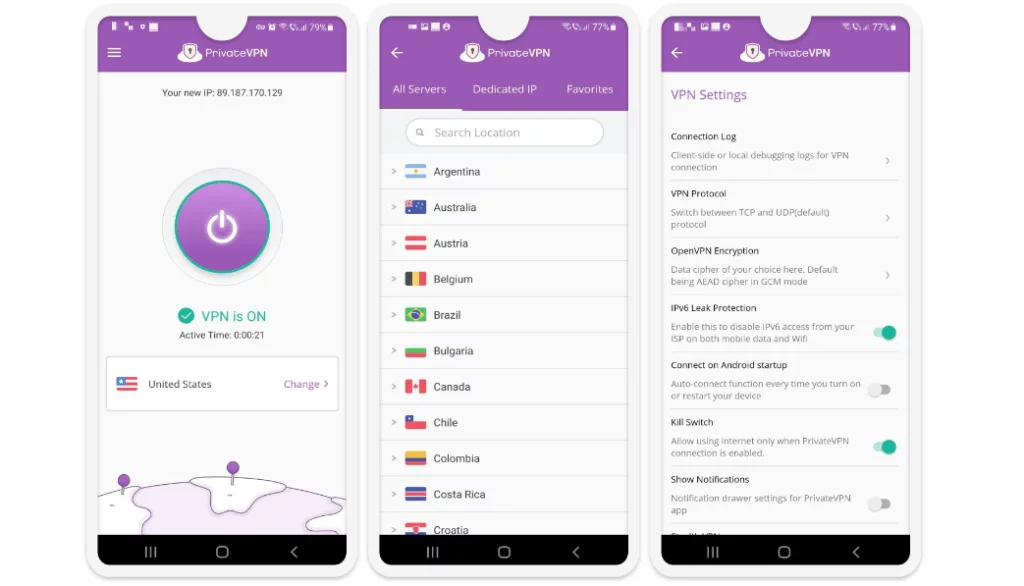 PrivateVPN е още една чудесна VPN услуга с безплатна пробна версия
