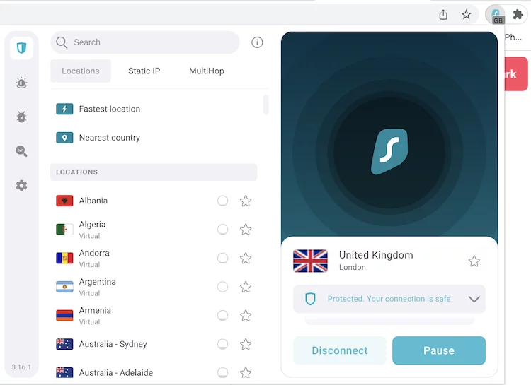 Surfshark е евтина VPN услуга
