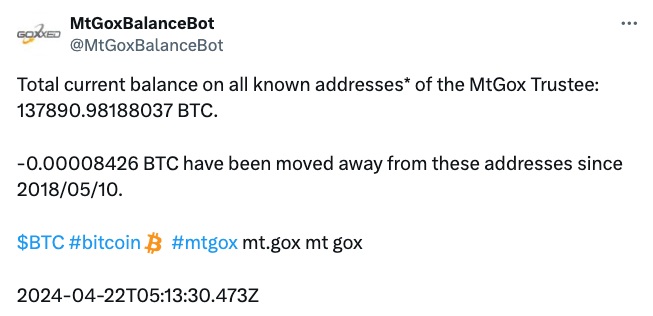 Беше потвърдено, че Mt. Самоличността на кредиторите на Gox и свързаните с тях сметки за обмен на криптовалута.