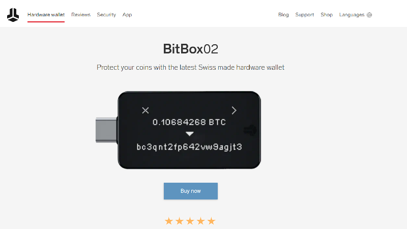 BitBox02 анонимен крипто портфейл с no-KYC.

