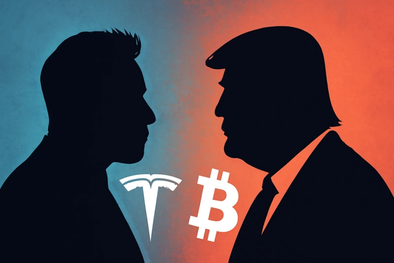 Публичният конфликт между Тръмп и Мъск разтърсва както традиционните, така и крипто пазарите